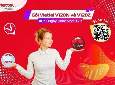 Gói Cước V120Z Và V120N 4Gb/Ngày Khác Nhau Gì ?