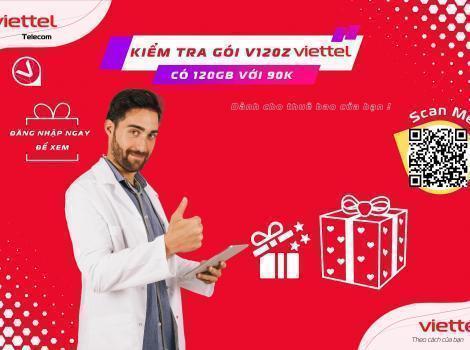 Kiểm Tra Gói V120Z Viettel Có 120GB Với 90K 2023